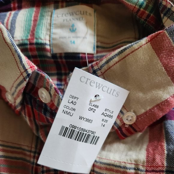 Boys Long Sleeve J Crew "Crewcuts" shirt - Picture 2 of 2
